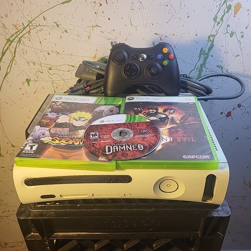 Xbox 360 Bundle : 3 Games +1 Controller